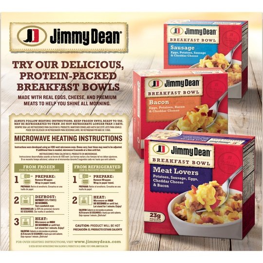 Jimmy Dean Sausage, Egg & Cheese Croissant Sandwiches, 18 oz, 4 Ct (Frozen)