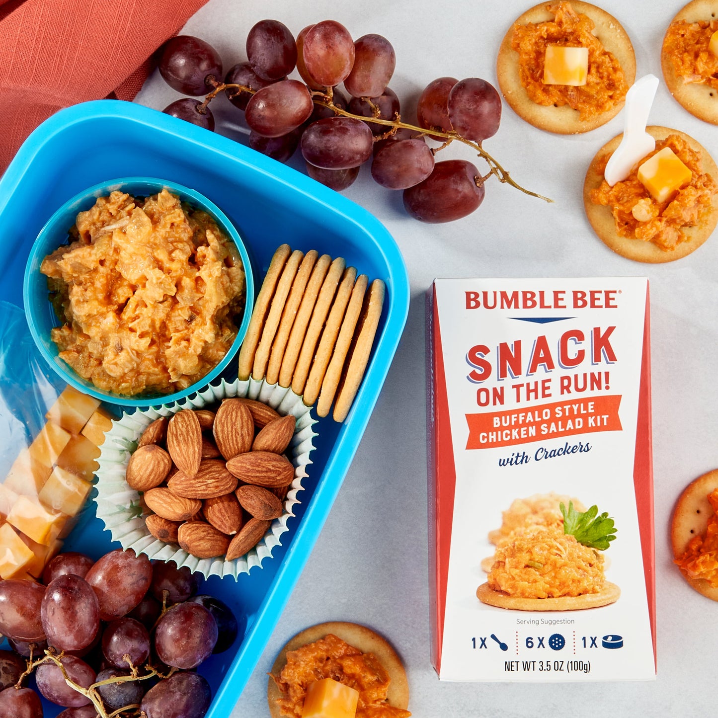 Bumble Bee Snack On The Run Buffalo Chicken Salad with Crackers Kit, 3.4 oz