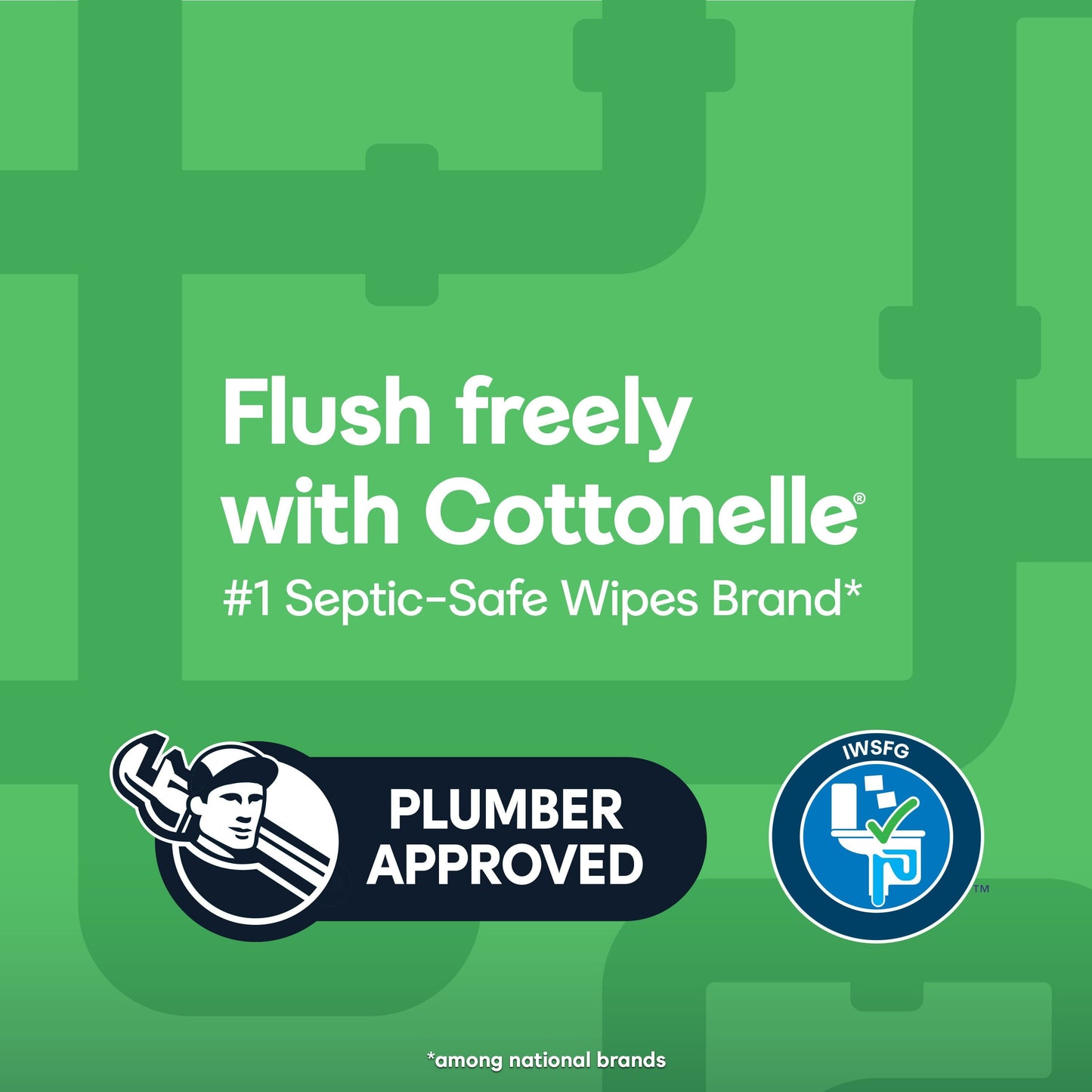 Cottonelle Gentle Plus Flushable Wipes, 8 Flip-Top Packs, 42 Wipes Per Pack (336 Total)