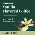 Starbucks Arabica Beans Vanilla, Light Roast, Ground Coffee, 11 oz