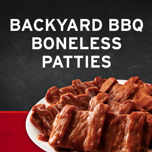 Banquet Family Size Backyard BBQ Boneless Patties Frozen Meal, 26 oz