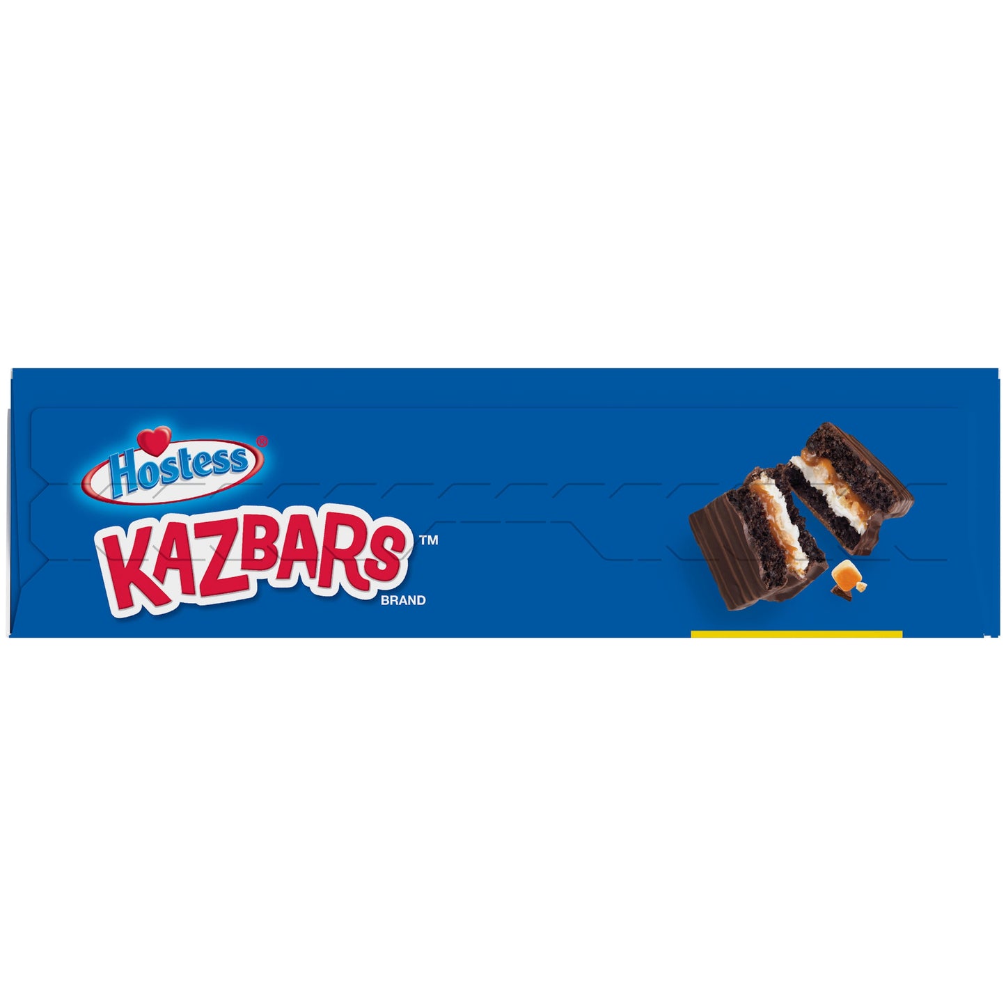 Hostess Chocolate Caramel Kazbars Creamy & Crunchy Layer Bar, Individually Wrapped, 8 Count 10 oz