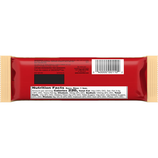 Munch Peanut Gluten Free Candy Bar, Full Size - 1.42 oz