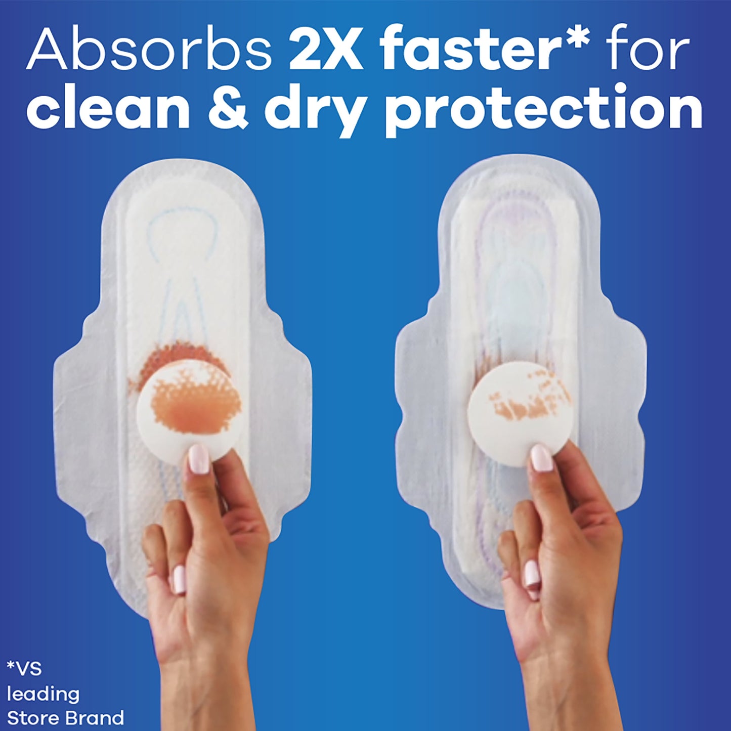 Always Ultra Thin Pads with Wings, Size 2, Long Super Absorbency, 58 CT