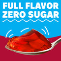 Jell-O Cherry Artificially Flavored Zero Sugar Low Calorie Gelatin Dessert Mix, Family Size, 0.6 oz Box