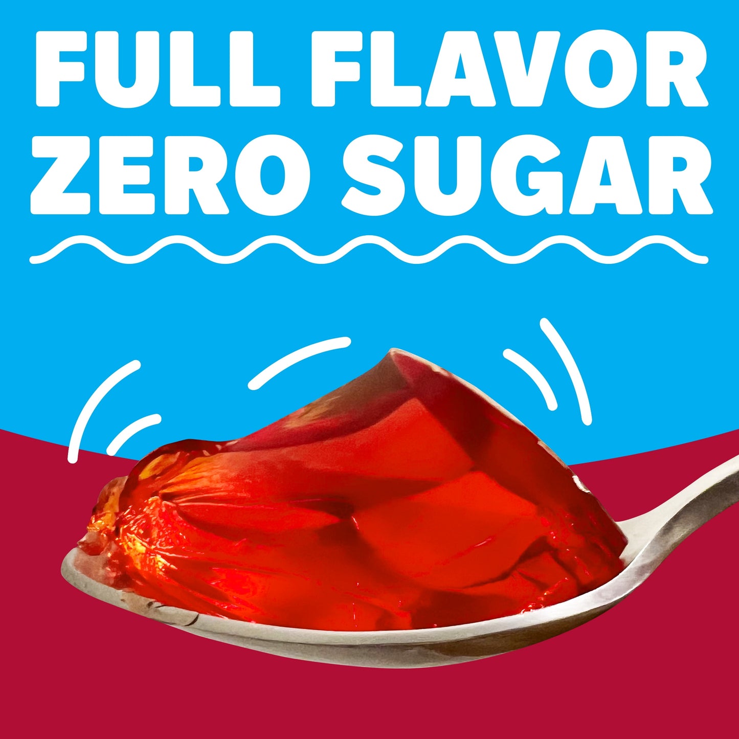 Jell-O Cherry Artificially Flavored Zero Sugar Low Calorie Gelatin Dessert Mix, Family Size, 0.6 oz Box