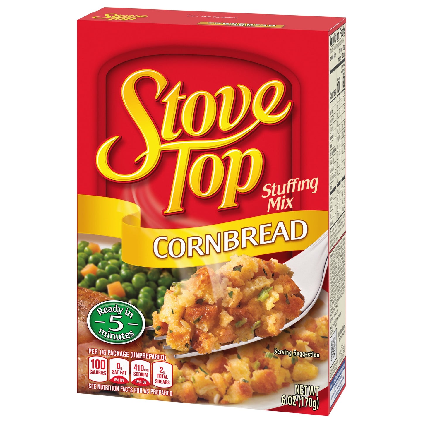 Stove Top Cornbread Stuffing Mix Side Dish, 6 oz Box