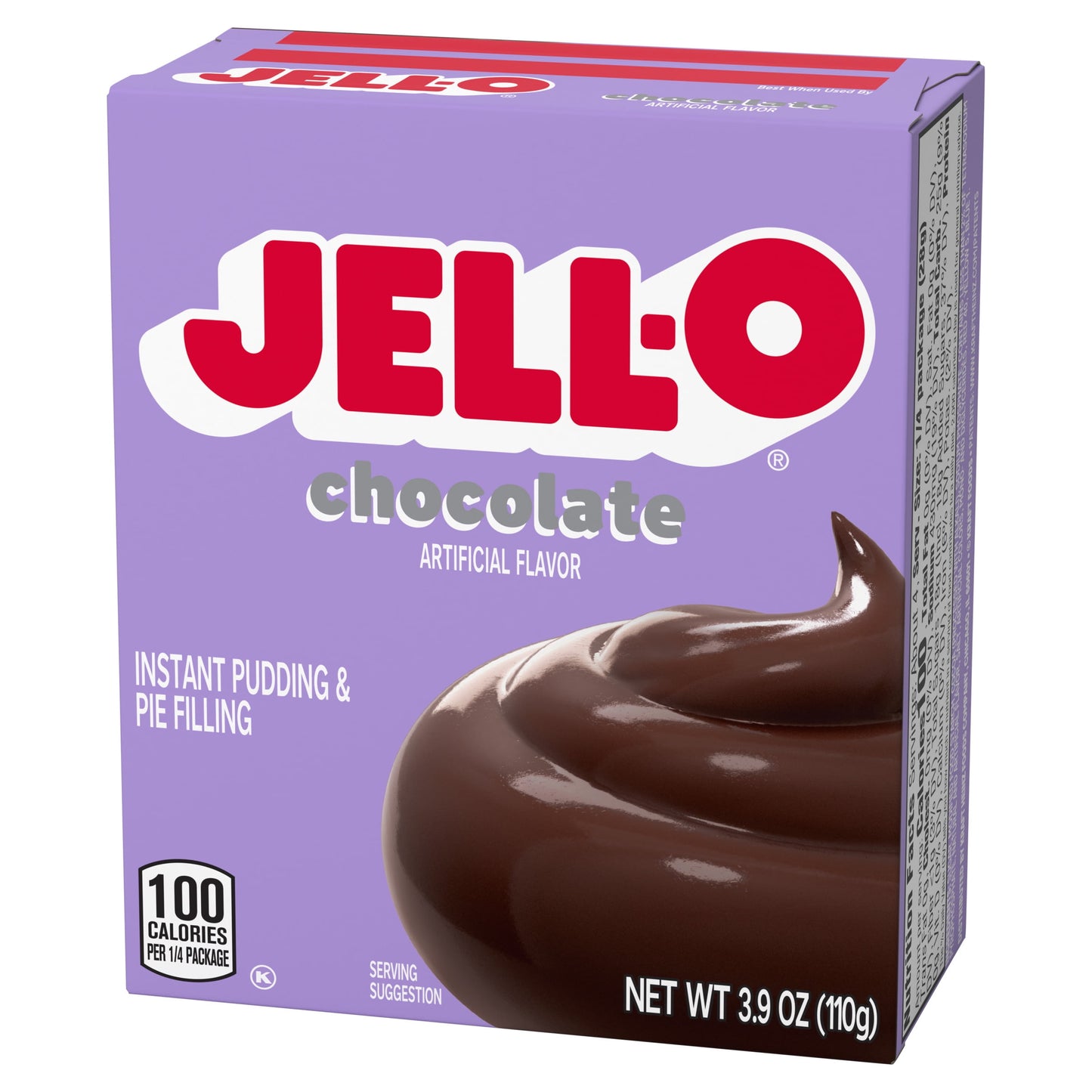 Jell-O Chocolate Artificially Flavored Instant Pudding & Pie Filling Mix, 3.9 oz. Box