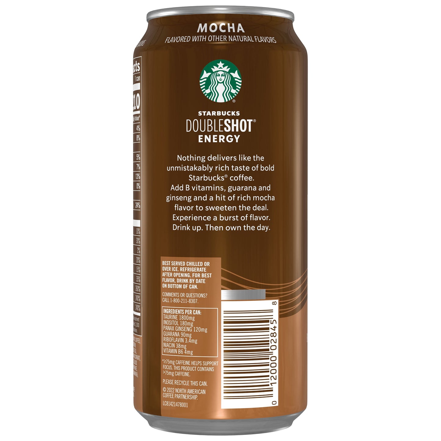 Starbucks Doubleshot Energy Mocha Coffee Energy Drink, 15 oz Can