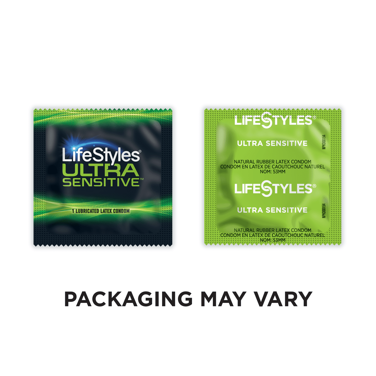 Lifestyles Ultra Sensitive Latex Lubricated Condoms, 36 Count