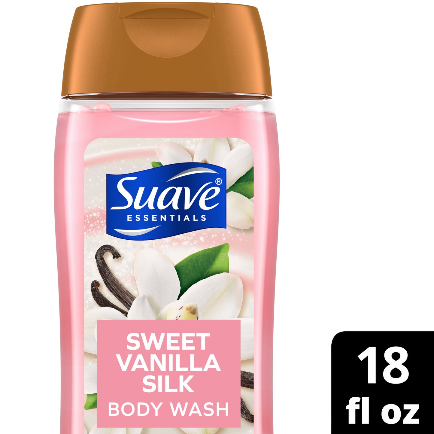 Suave Essentials Gentle Body Wash, Sweet Vanilla, 18 oz