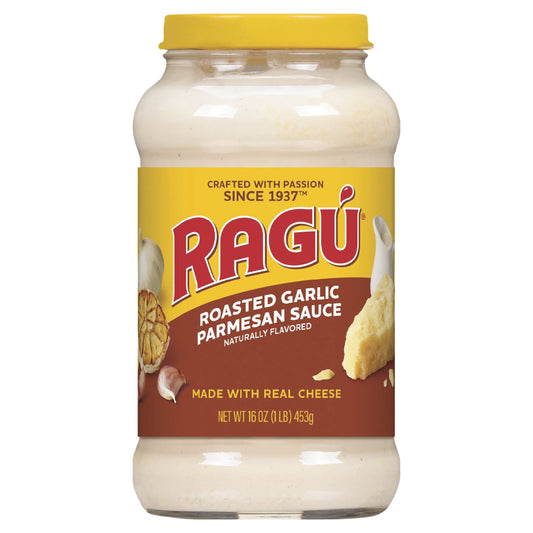 Ragu Roasted Garlic Alfredo Sauce, Made with Real Cheese, 16 oz