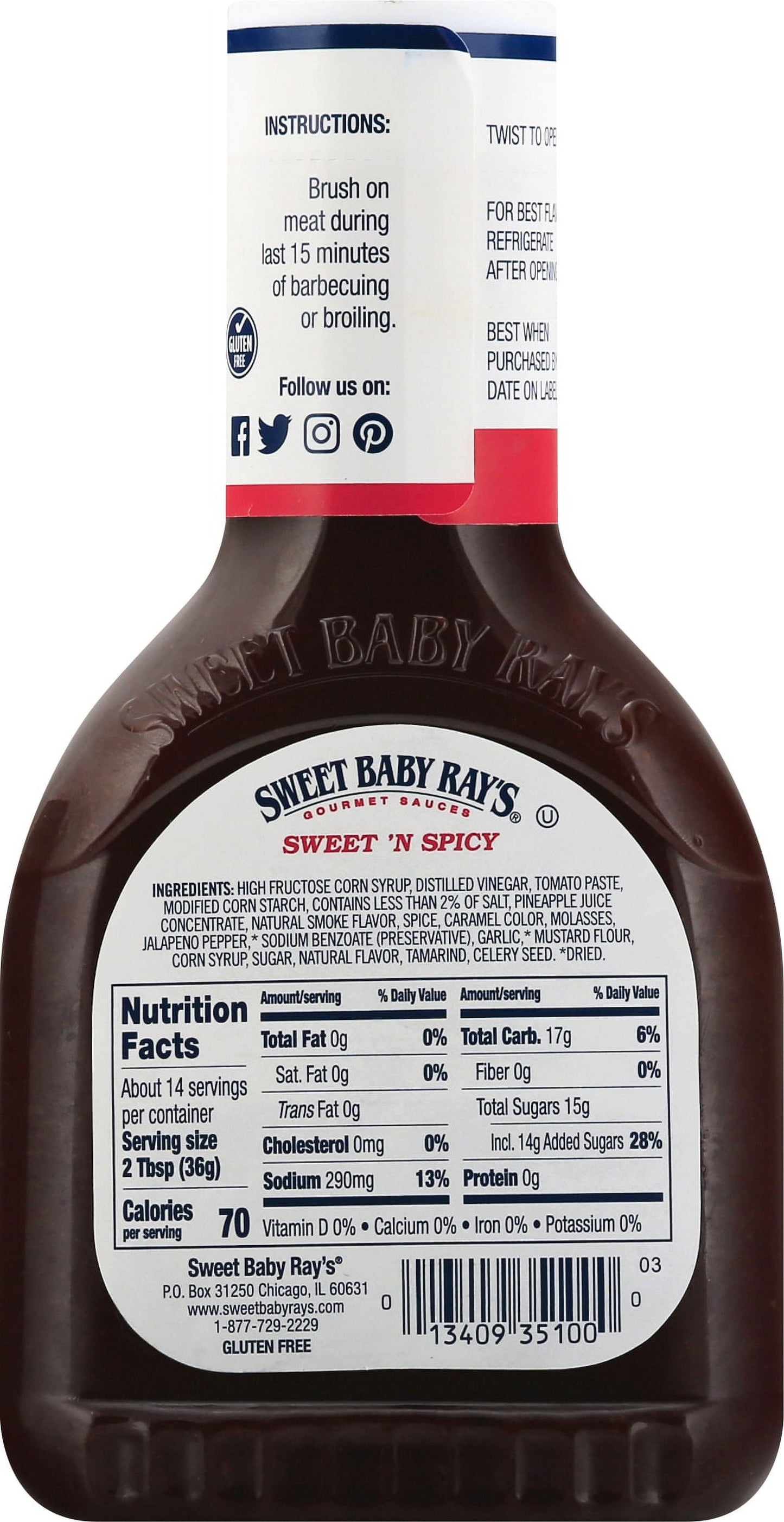 Sweet Baby Ray's Sweet 'n Spicy BBQ 18 oz