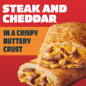 Hot Pockets Frozen Snacks, Steak and Cheddar Cheese, 5 Regular Sandwiches (Frozen)