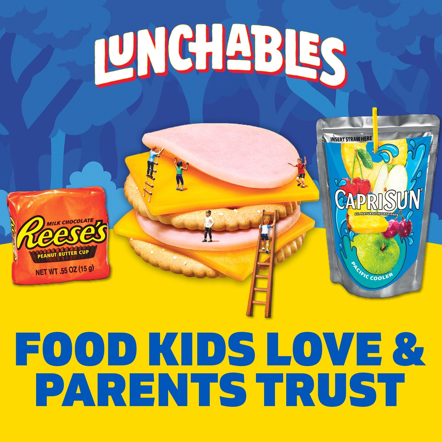 Lunchables Turkey & Cheddar Cheese Cracker Stackers Kids Lunch Meal Kit, 8.9 oz Box