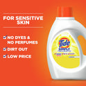 Tide Simply Free & Sensitive, 64 Loads Liquid Laundry Detergent, 92 fl oz