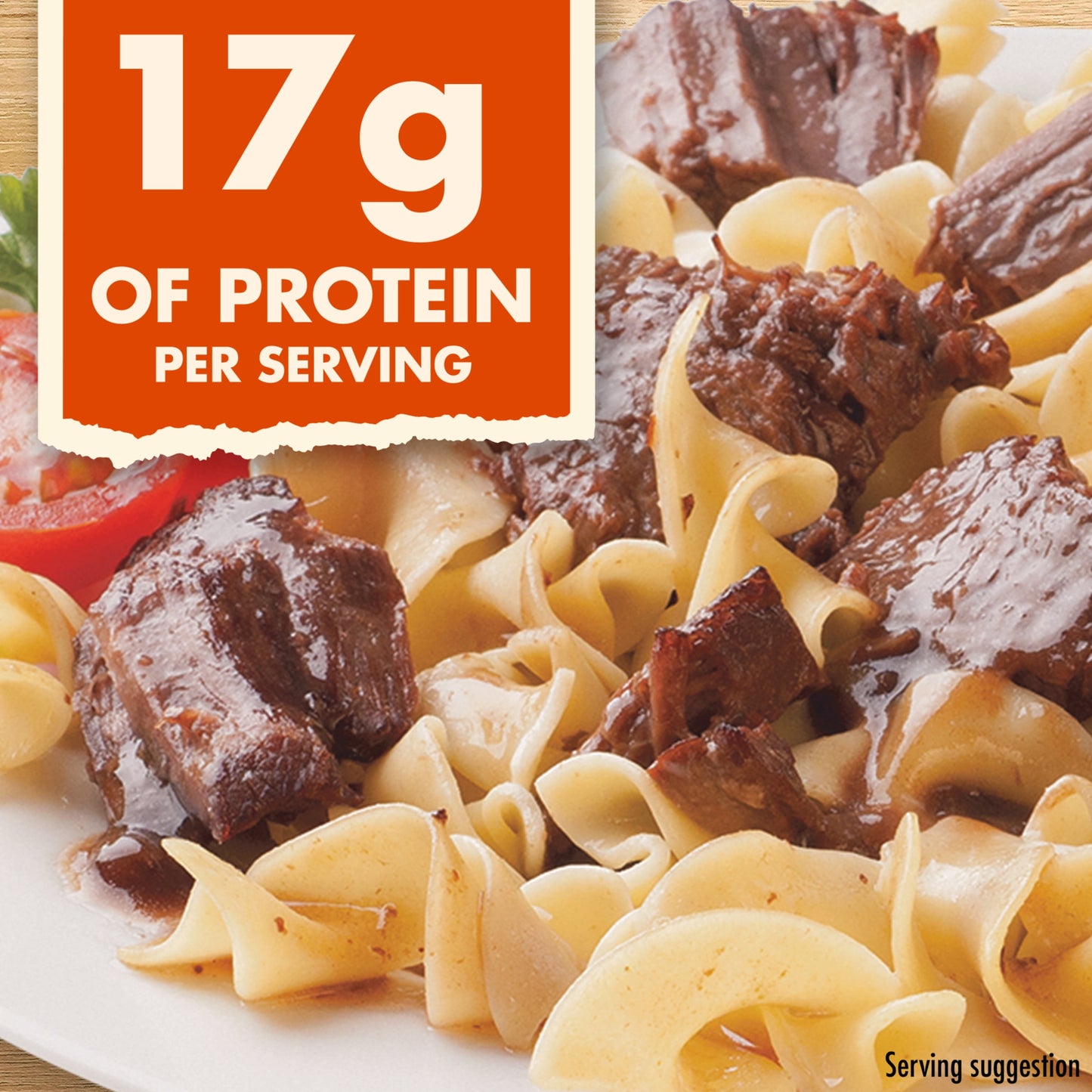 HORMEL SQUARE TABLE Slow Simmered Beef Tips & Gravy Family Size Refrigerated Entrée Chopped, 24 oz Plastic Tray