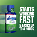 Mucinex Fast Max DM Max, Chest Congestion and Cough Liquid Medicine, 6 fl oz