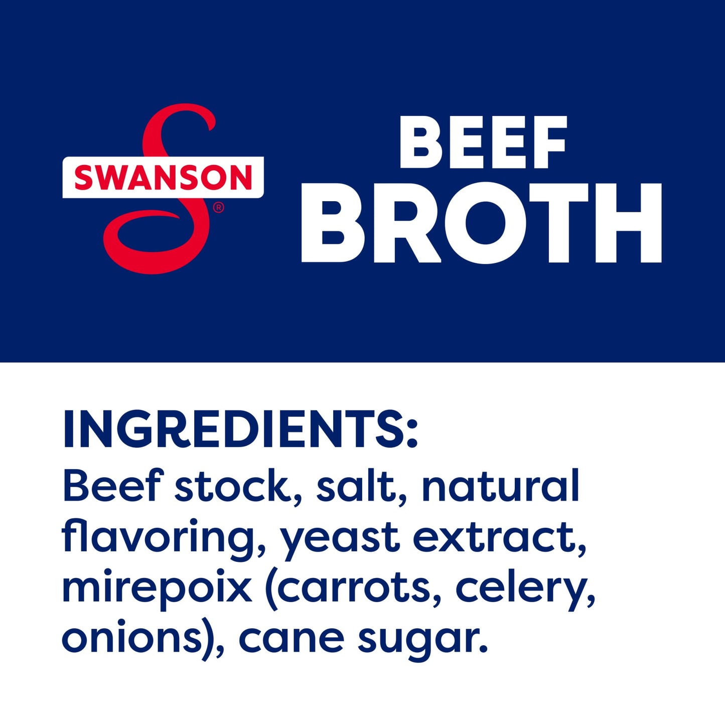 Swanson 100% Natural, Gluten-Free Beef Broth, 14.5 oz Can