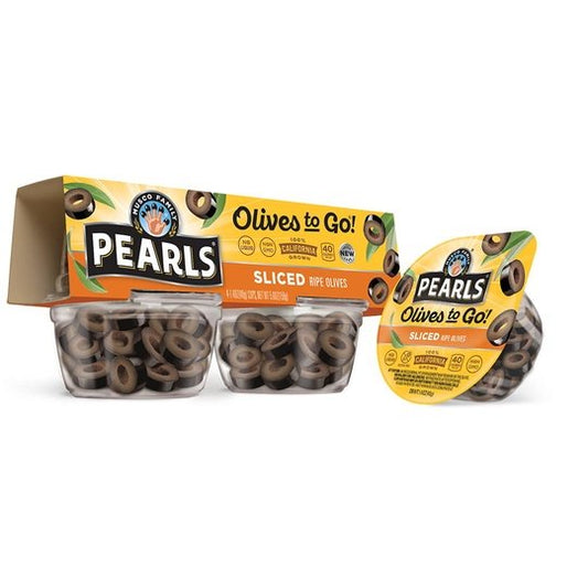 PearlsÂ® Sliced California Ripe Olives 4-1.4 oz. Cup