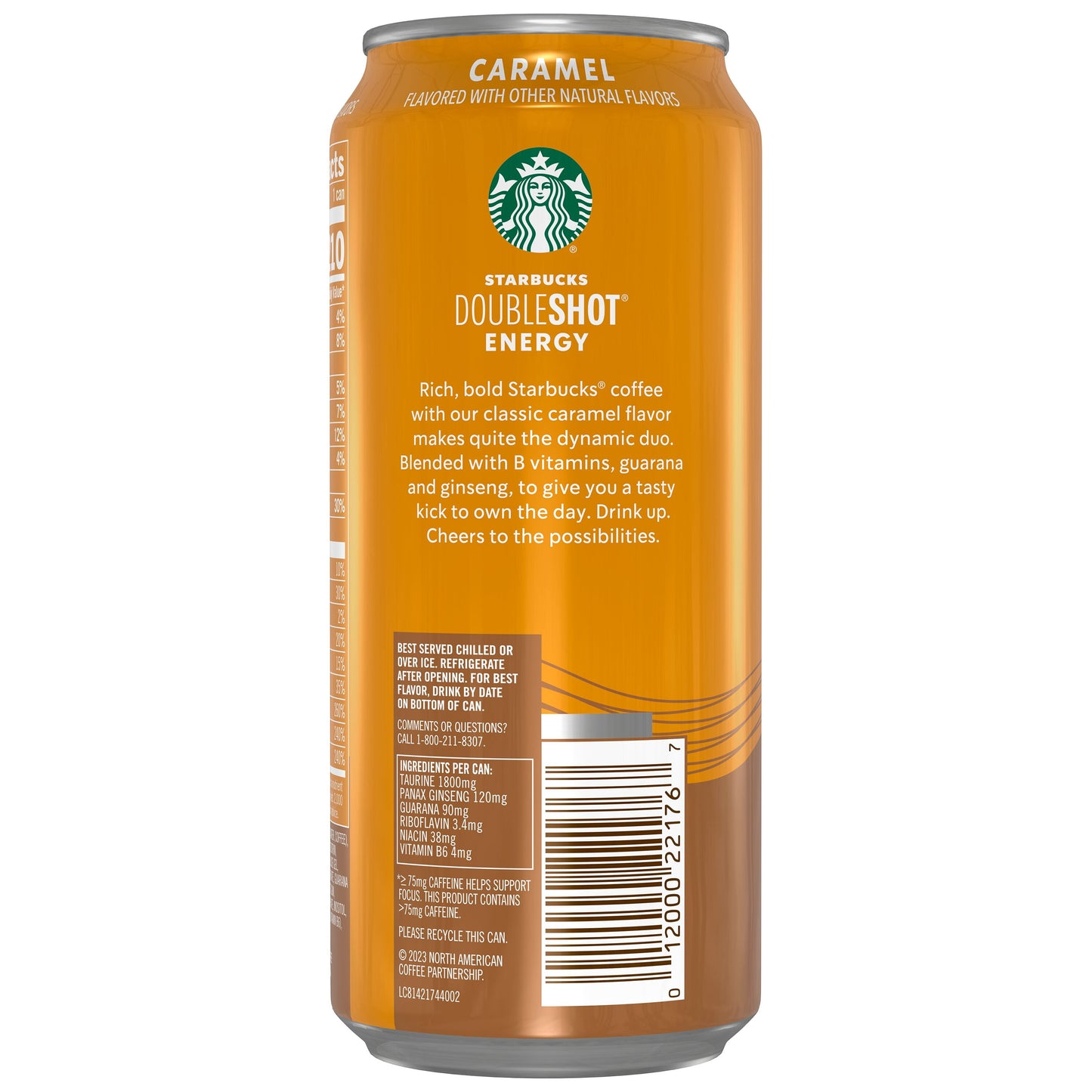 Starbucks Doubleshot Energy Coffee Drink Caramel 15 Fl Oz