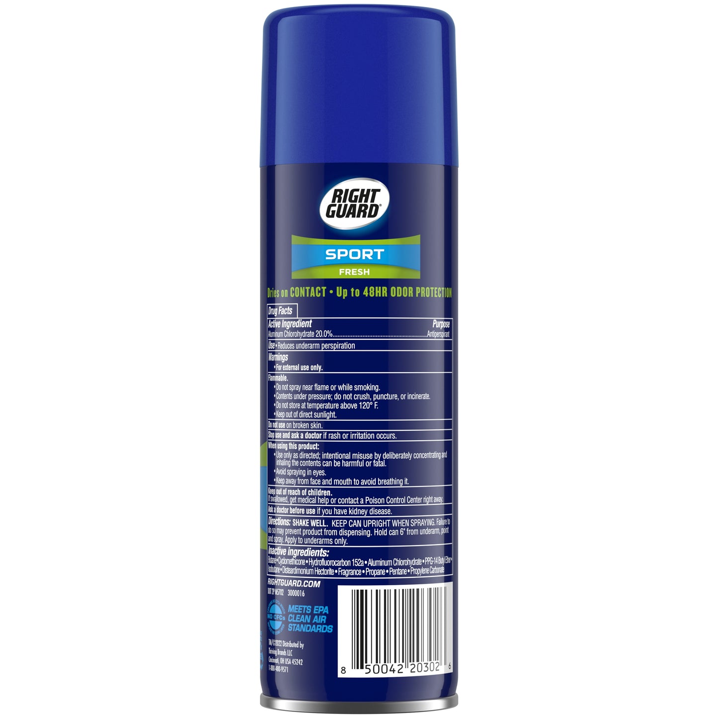 Right Guard Sport Antiperspirant Deodorant Aerosol, Fresh, 6 oz