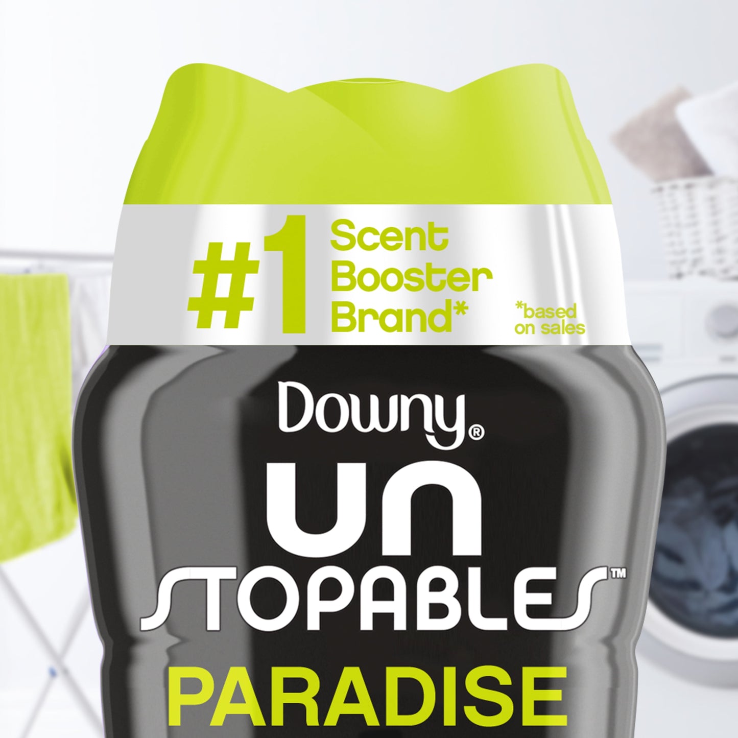 Downy Unstopables In-Wash Laundry Scent Booster Beads, Paradise, 24 oz