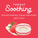 HALLS Throat Soothing (Formerly HALLS Breezers) Creamy Strawberry Throat Drops, 25 Drops