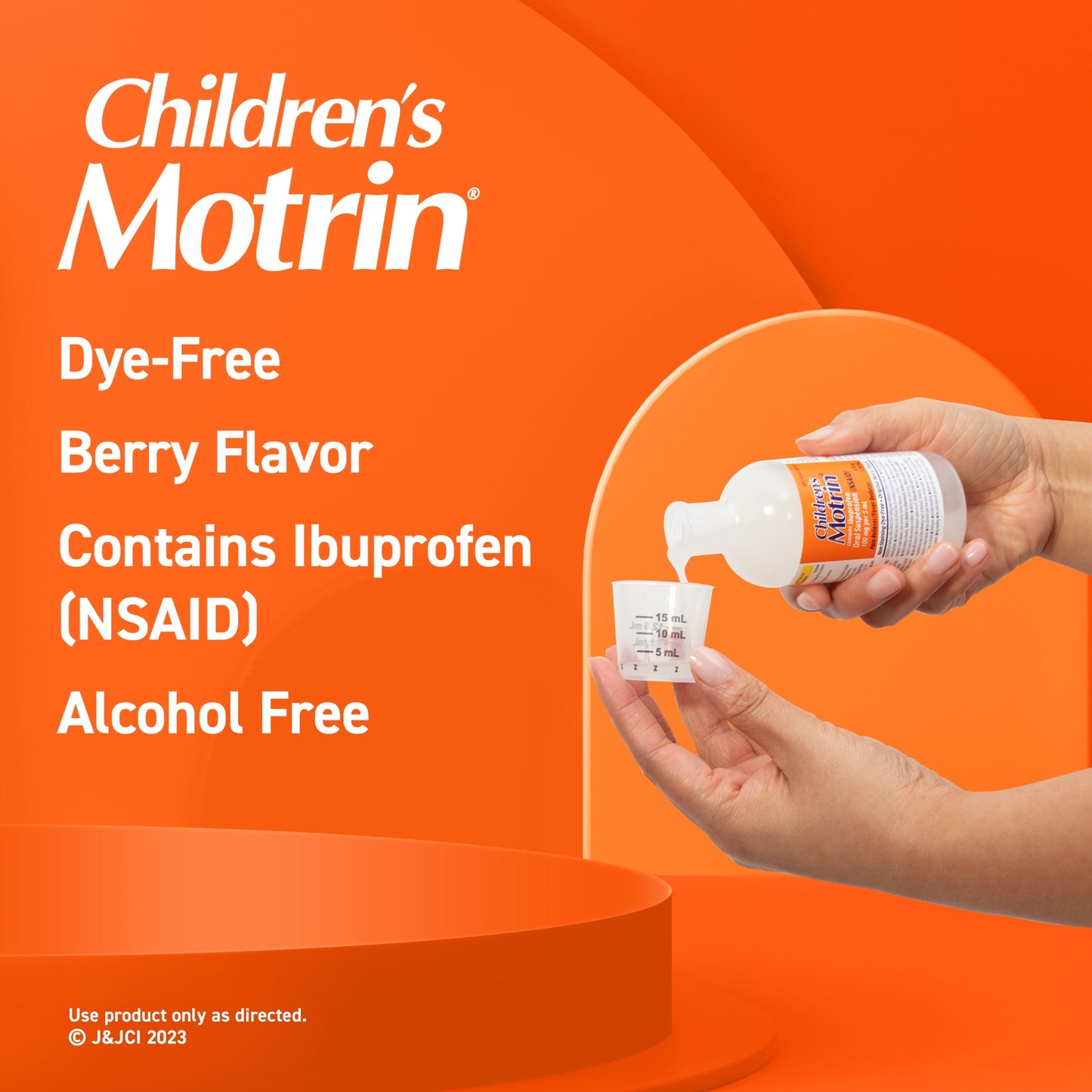 Children's Motrin Ibuprofen Kids Medicine, Berry Flavored, 4 fl. oz