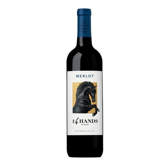 14 Hands Washington Merlot Red Wine, 750 ml Bottle, 14.5% ABV