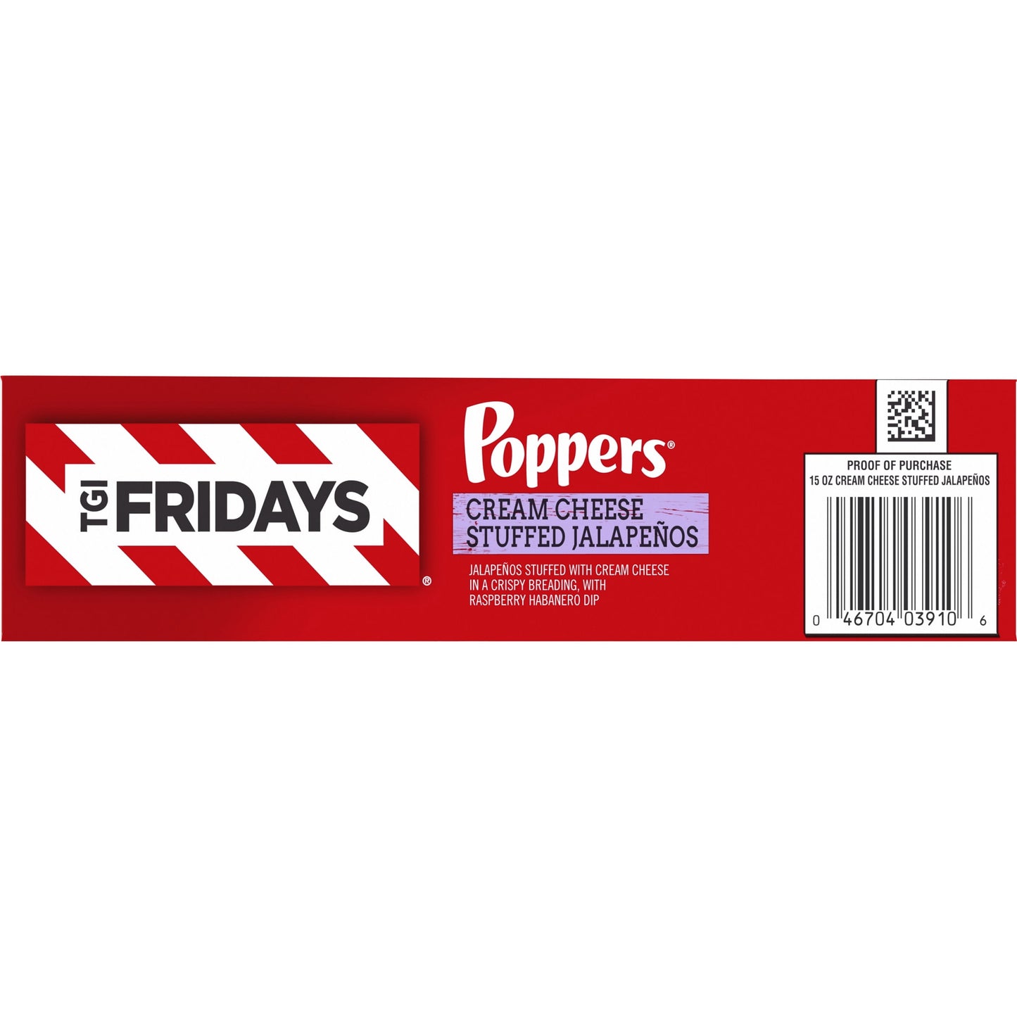 TGI Fridays Frozen Snacks & Appetizers Cream Cheese Stuffed Jalapeno Poppers with Raspberry Habanero Dip, 15 oz Box Regular