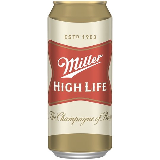 Miller High Life Lager Beer, 6 Pack, 16 fl oz Cans, 4.6% ABV