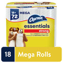 Charmin Essentials Strong Toilet Paper, 18 Mega Rolls