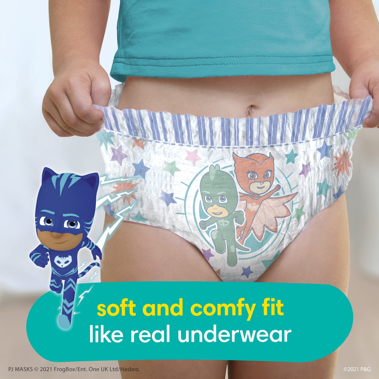 Pampers Easy Ups PJ Mask Training Pants Toddler Boys Size 2T/3T 120 Count