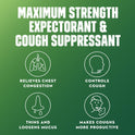 Mucinex Fast Max DM Max, Chest Congestion and Cough Liquid Medicine, 6 fl oz