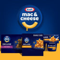 Kraft Deluxe Original Cheddar Mac N Cheese Macaroni and Cheese Dinner Family Size, 24 oz Box