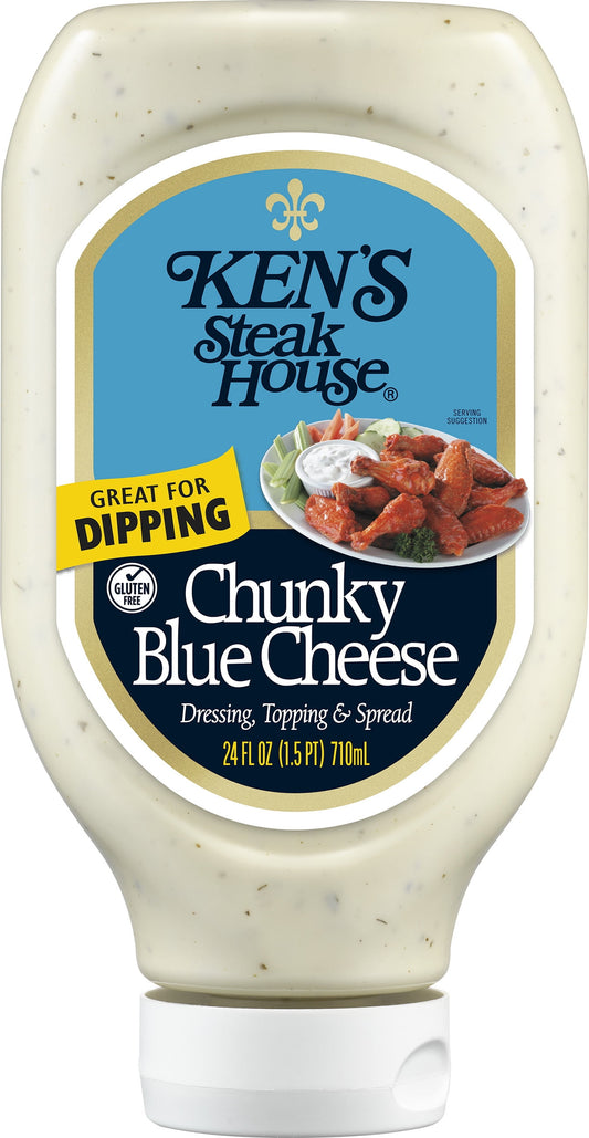 Ken's Steak House Chunky Blue Cheese Dressing, Topping & Spread 24 fl oz