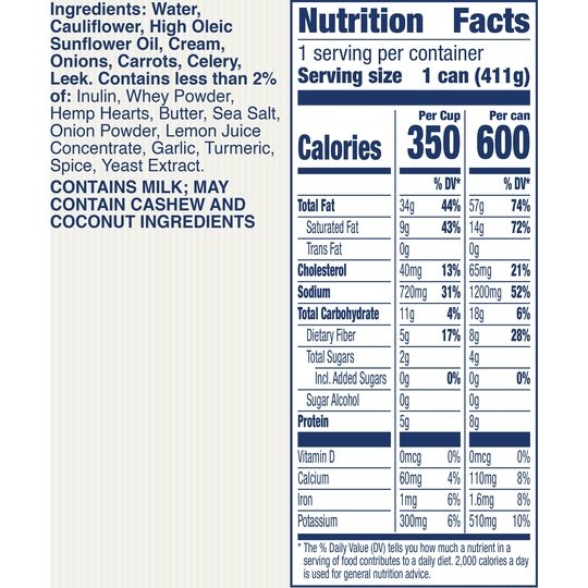 Progresso Keto*-Friendly Creamy Cauliflower Canned Soup, 14.5 oz.