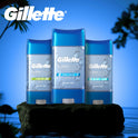 Gillette Antiperspirant Deodorant for Men, Clear Gel, Cool Wave, Twin Pack, 3.8oz