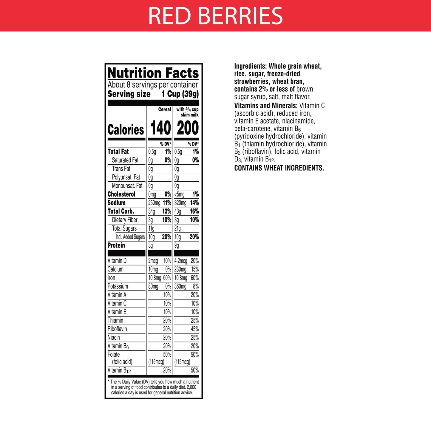 Kellogg's Special K Red Berries Breakfast Cereal, 11.7 oz Box