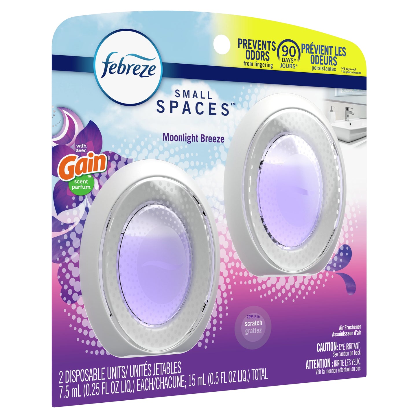 Febreze Small Spaces Air Freshener Gain Moonlight Breeze, .25 fl. oz.