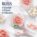 Downy Infusions Liquid Fabric Softener, Bliss, Sparkling Amber & Rose, 101 fl oz