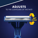 Gillette Sensor2 Pivoting Head Men's Disposable Razors, Blue, 12 Count