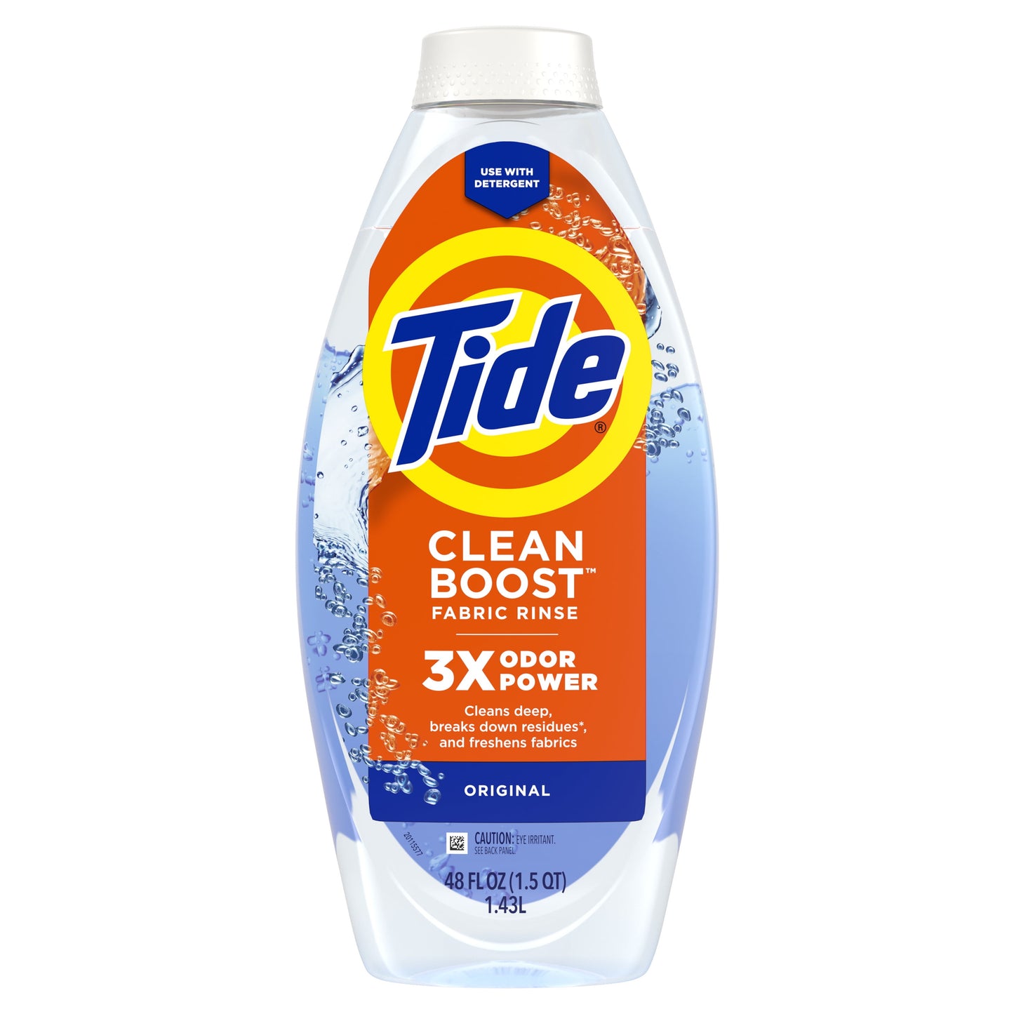 Tide Deep Cleansing Liquid Fabric Rinse with 3X Odor Power, Original, 48.00 fl oz