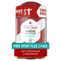 Old Spice Sweat Defense Antiperspirant Deodorant for Men, Pure Sport Plus, 2.6 oz Twin Pack