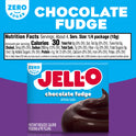 Jell-O Chocolate Fudge Artificially Flavored Zero Sugar Instant Reduced Calorie Pudding & Pie Filling Mix, 1.4 oz Box