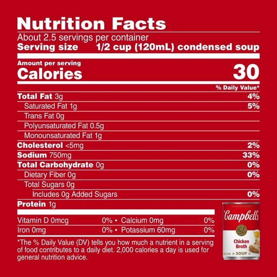 Campbell's Condensed Chicken Broth, 10.5 Ounce Can