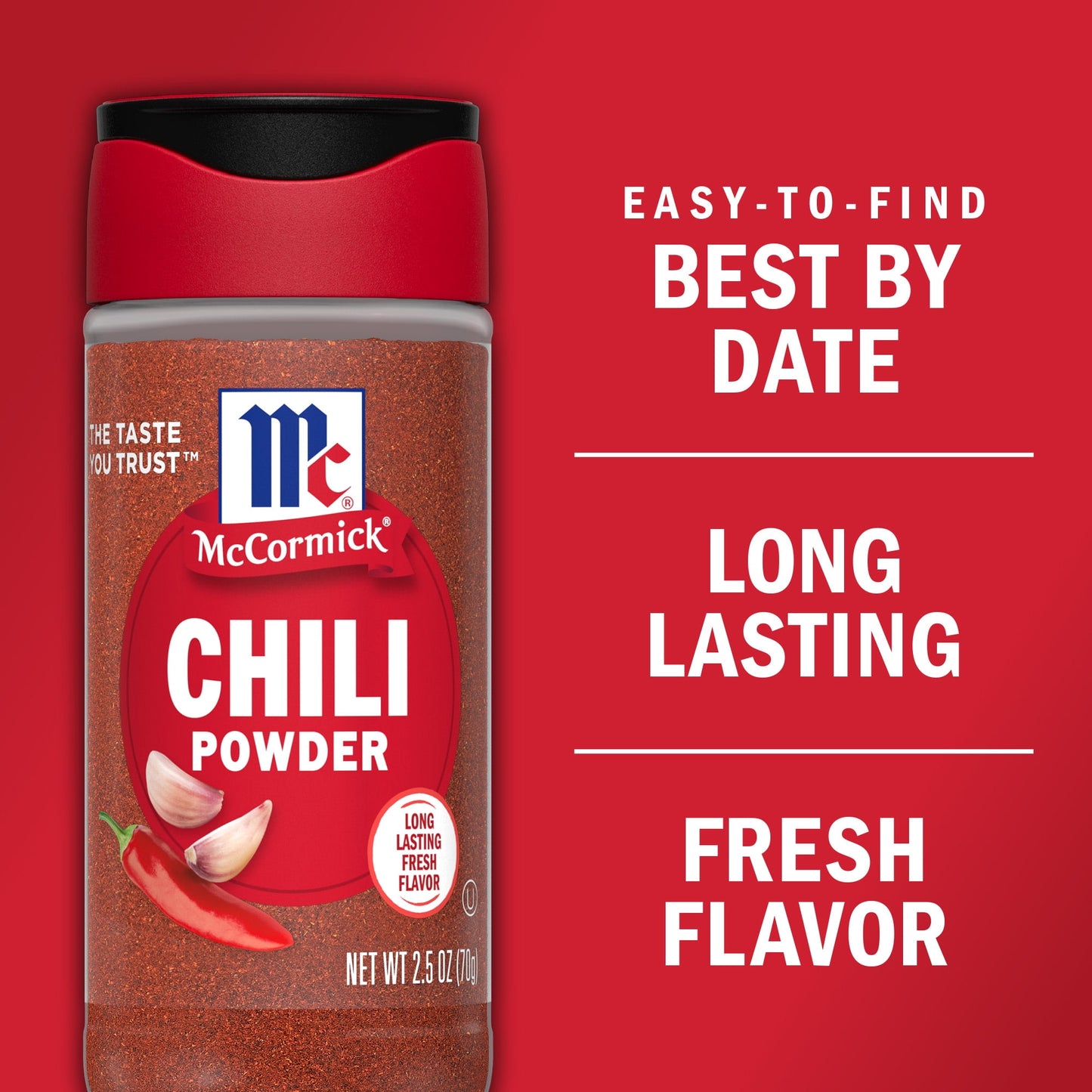 McCormick Chili Powder, 2.5 oz Mixed Spices & Seasonings