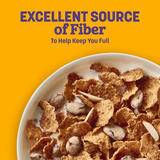 Raisin Nut Bran Cereal, High Fiber Cereal Made with Whole Grain, 20.8 oz