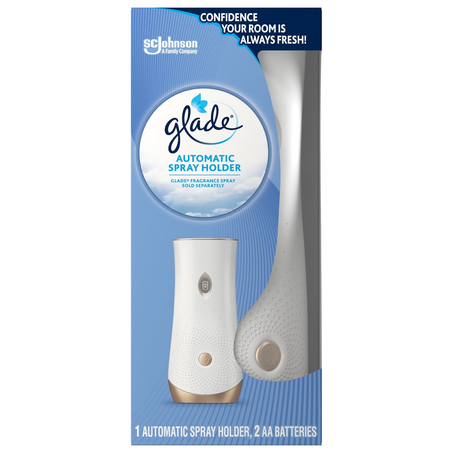 Glade Automatic Spray Holder 1 CT, Battery-Operated Holder for Automatic Spray Refill,  10.2 oz